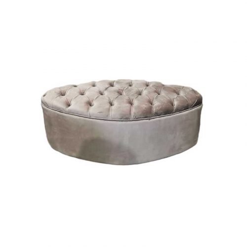 Family Furniture | Carson Bed Bench / Ottoman - Button Style / Oval Shape