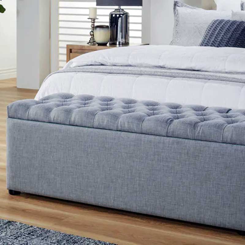 Family Furniture | Chesterfield Blanket Box - Bedroom Storage/ Seating