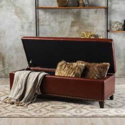 Family Furniture | Chesterfield Blanket Box - Bedroom Storage/ Seating