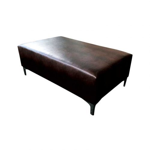 Family Furniture | Rectangular Ottoman | With Legs - Custom Design - Leather